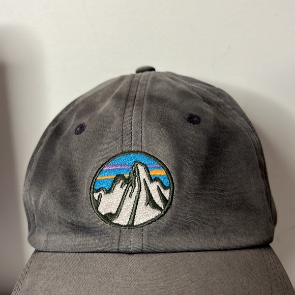 Vintage Patagonia Fitz Roy Logo Hat Tide Faded Design Cap - Picture 3 of 7